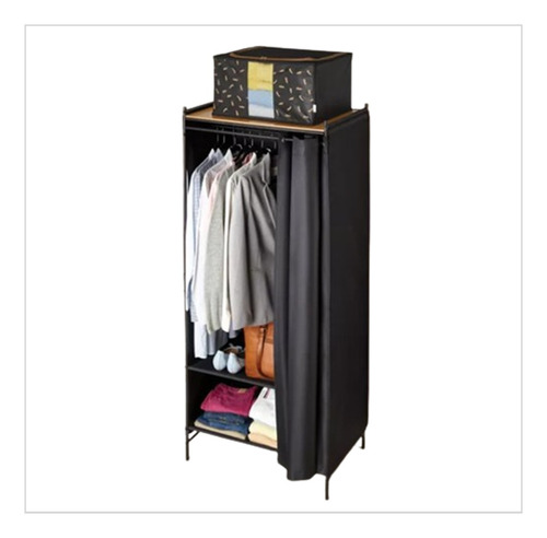 Organizador De Ropa Armable Closet Con Repisa De Madera