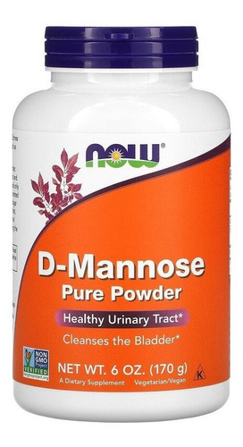 Now Foods, D-manosa Pura En Polvo, 170 G (6 Oz) Sfn Sabor Sin sabor