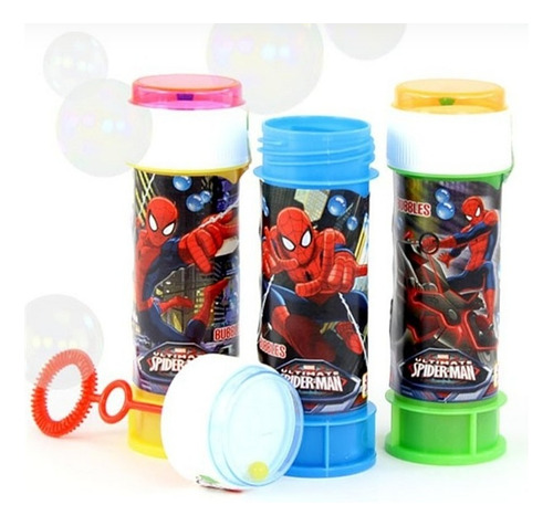 15 Burbujeros Personalizados Souvenirs Sorpresitas Spiderman