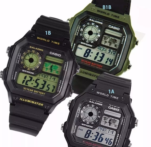 Reloj Casio Hombre Ae-1200wh-1b P Orig Local Barrio Belgrano