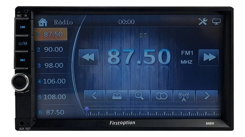 Espejo de TV digital Multimedia Center Mp5 2 Din Android iOS