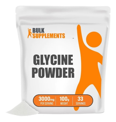 Bulk Supplements | Glicina | 100g | 33 Servicios