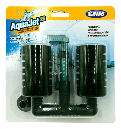 Filtro De Esponja Aquajet  Para Acuarios 26 Lt Peceras Fl843