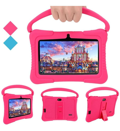 Tablet Kids 7  Con Aplicaciones Para Niños 16gb Color Rosa