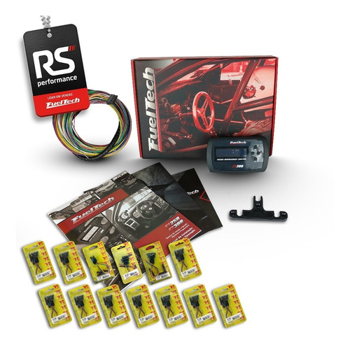 Imagem 7 de 7 de Fueltech Ft300 3m + Brindes + Kit 13 Chicotes Vw 8 Bicos