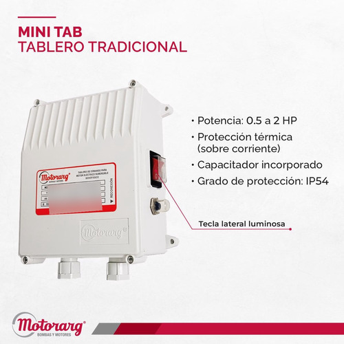 Bomba Sumergible Pozo Motorarg Sub4 100 1 Hp + Tablero 220v