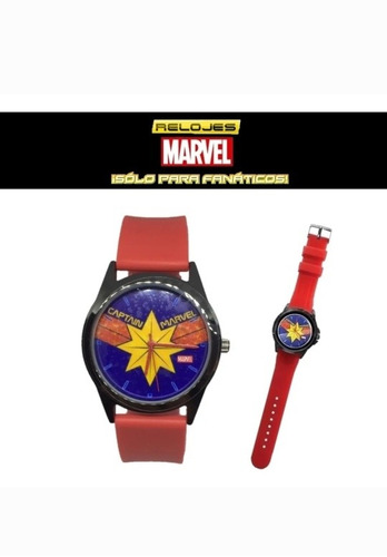 Capitana Marvel Reloj Pulsera Oficial Collectoys 