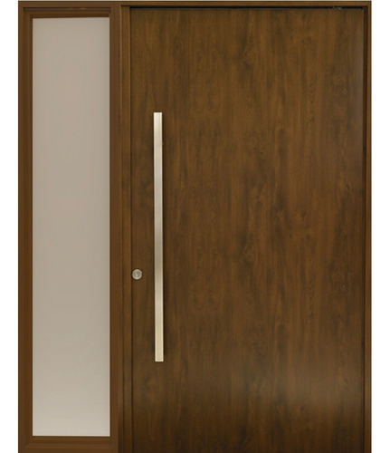 Pivotante Nexo Deluxe Wood Con Paño Fijo Lateral 176x226 Nogal