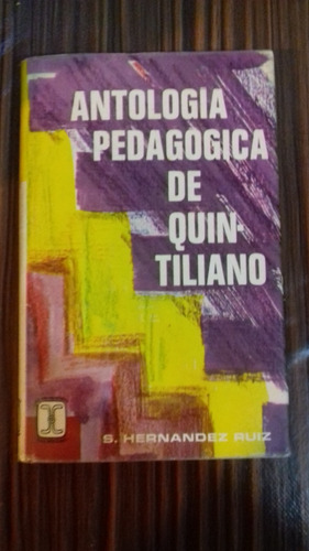 Antología Pedagógica De Quintiliano
