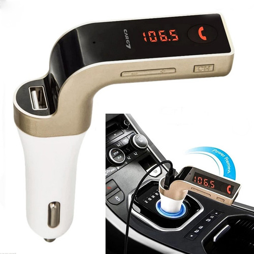 Transmisor Fm Bluetooth Cargador Usb Radio Auto Receptor 