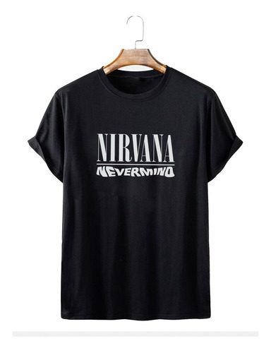 Imagen 4 de 6 de Remera Unisex Nirvana Rock Música Algodón Premium