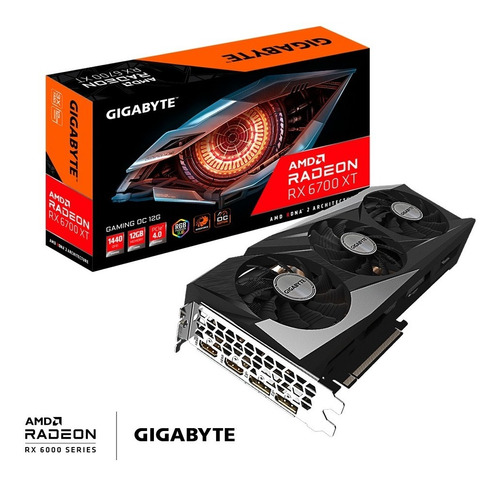 Placa De Video Gigabyte Radeon Rx 6700 Xt 12gb Gddr6 Pci 4.0