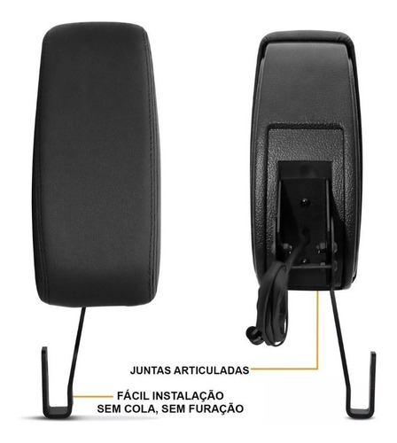 Encosto Descanso Apoio Braço Usb Gol G6 2013 2014 2015 2016