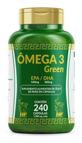Omega 3 1000mg Green Hf Suplements 240 Capsulas