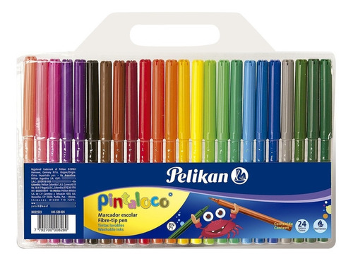 Marcador Pelikan Pintaloco Junior X 24 Colores
