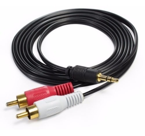 Cable De Audio Para Pc De 10 Metros 3.5mm A 2 Rca Resistente