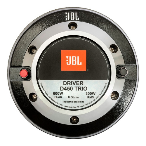 Driver Jbl D450 Trio Fenólico 600w 2'' Bolt-on 8ohm Vc 100mm