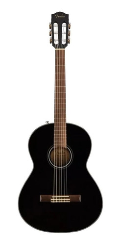 Guitarra Criolla Clásica Fender Cn-60s Cuerda Nylon Negra