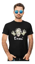 Comprar Playera Moda Genio Albert Einstein Feliz E=mc2 Ciencia Onda 