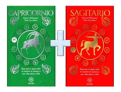 Dos Libros Astrología Capricornio + Sagitario Signos Zodiaco