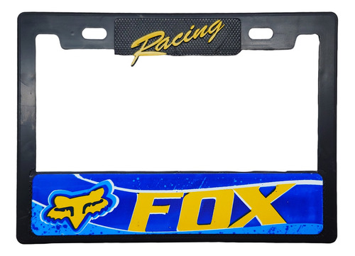 Portaplaca Para Moto Fox Racing Azul 22.5 X 16.3cm