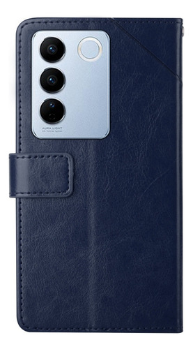 Capa Pu Azul Ht01 Em Forma De Y Para Vivo V27