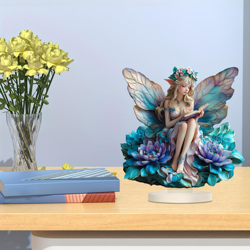 Garden Fairy Tablerop Ornament Decoración Acrílica Central