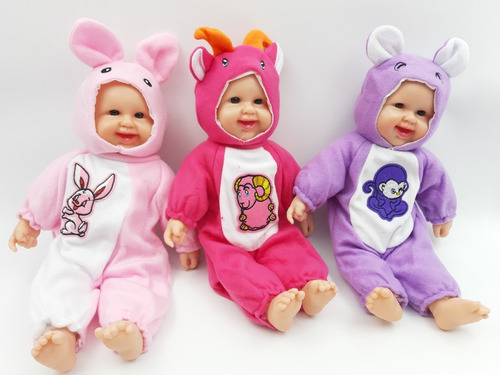 Bebe Guagua Happy Baby Conejitas Rien A Carcajadas 40cm Apx