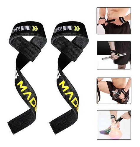 Straps Lujo Gym Mancuernas Pesas Crossfit Ejercicio Gimnasio