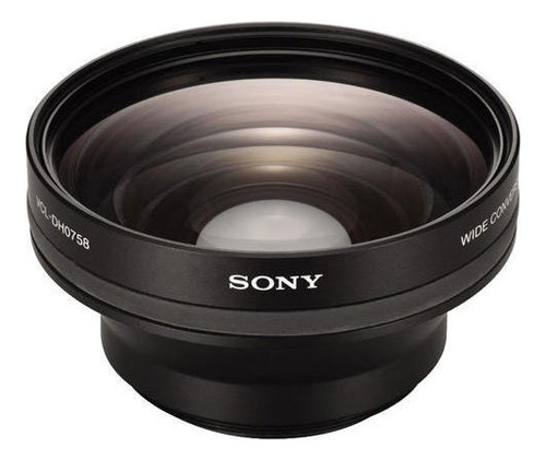 Lente De Conversão Sony Grande Angular Vcl-dh0758 Cor Preto Tipo De Montagem Sony E