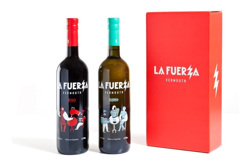 Imagen 1 de 5 de Caja 2 Botellas La Fuerza Mix (1 Rojo + 1 Blanco)