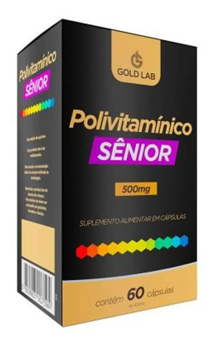 Polivitamínico Senior Az - 60 Cápsulas - Gold Lab