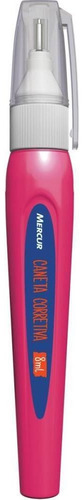 Caneta Corretiva Mercur 8ml Metal Rosa