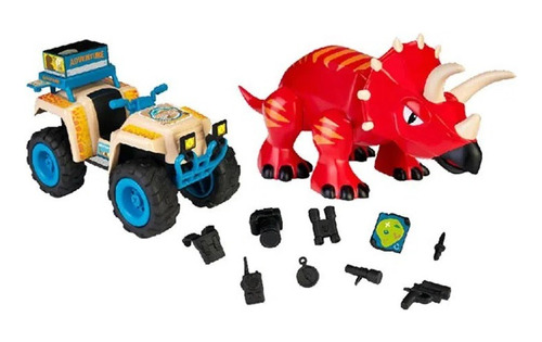 Cuatriciclo Pin Y Pon Action Wild Con 2 Figuras Y Accesorios