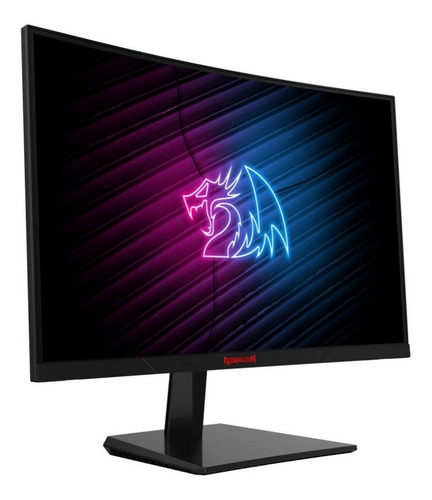 Monitor gamer curvo Redragon Mirror led 24 " preto 100V/240V