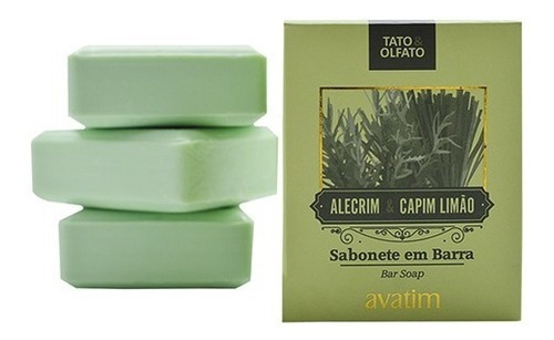 Sabonete Em Barra Alecrim E Capim Limão 100 G (cx/ 3 Und)