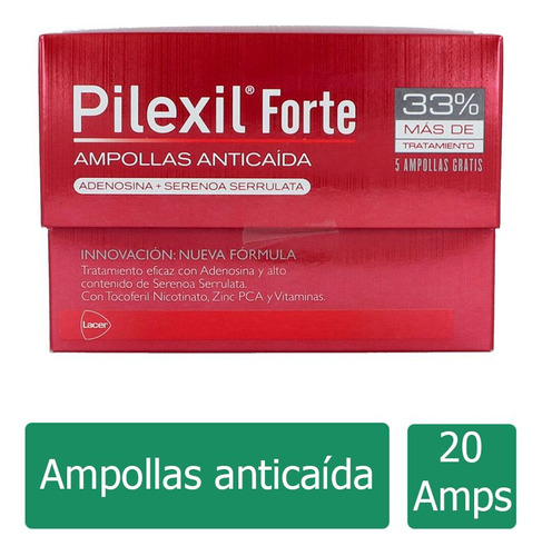 Pilexil Forte Caja Con 20 Ampolletas