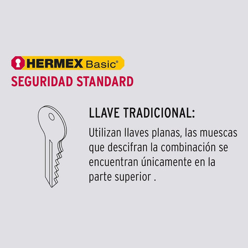 Imagen 5 de 6 de Cerradura Pomo Chapa Para Puerta Entrada, Cilíndrica, Hermex