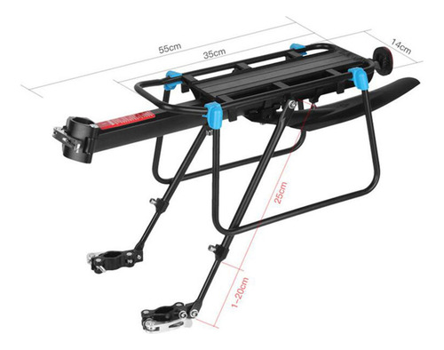 Estante Trasero Para Bicicleta, Aleación De Aluminio