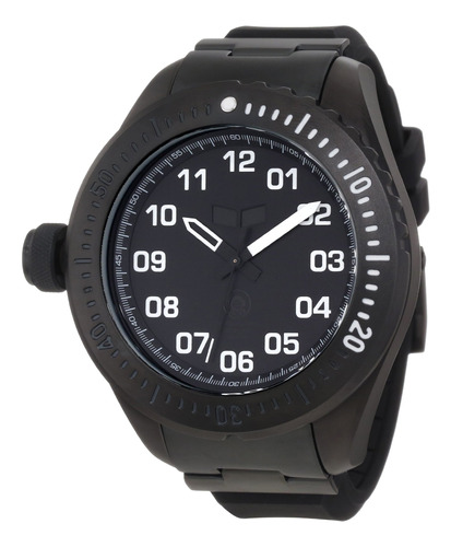 Reloj Hombre Vestal Zr4003 Cuarzo Pulso Negro En Silicona