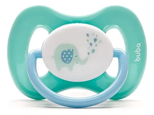 Buba, Chupeta Tamanho 1 - Elefantinho Azul 0-6 Meses