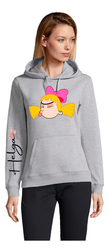 Poleron Helga Sacando La Lengua Oversize Unisex Exclusividad