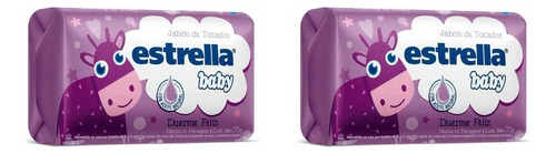 Jabón De Tocador Baby Feliz 75g 1 Unidad Estrella Pack X2