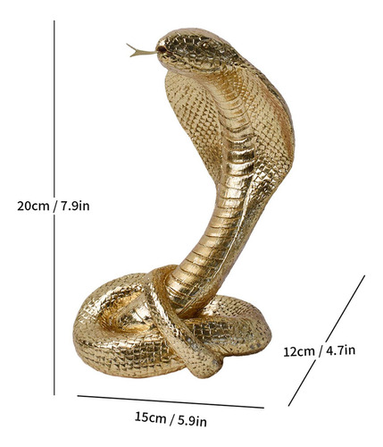 Estatua De Serpiente Escultura Animal Colección Estilo A