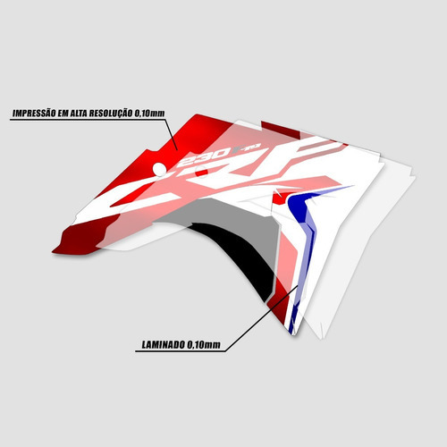  Kit Adesivos Numeral- Motocross - 0,20mm Cor Branco