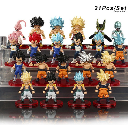 Figura De Acción De 21 Piezas Dragon Ball Goku Colección Com