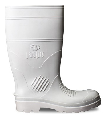 Bota Goma/pvc Caña Larga C/pta T38 Blanco 1155 Jaspe