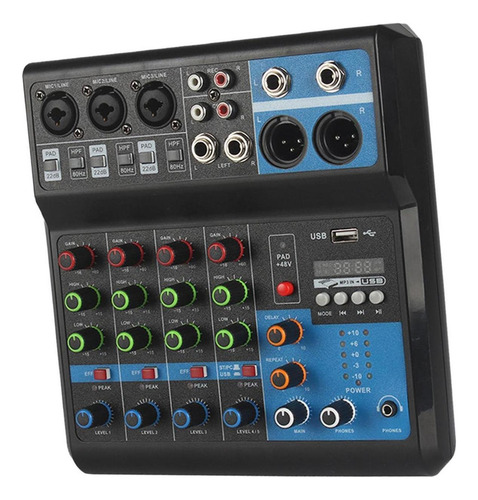 A Mezclador Digital Mini Mixer Dj Sound Mixer