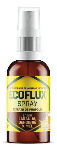 Ecoflux Spray Laranja Gengibre E Mel 30ml Sabor Laranja, Gengibre E Mel