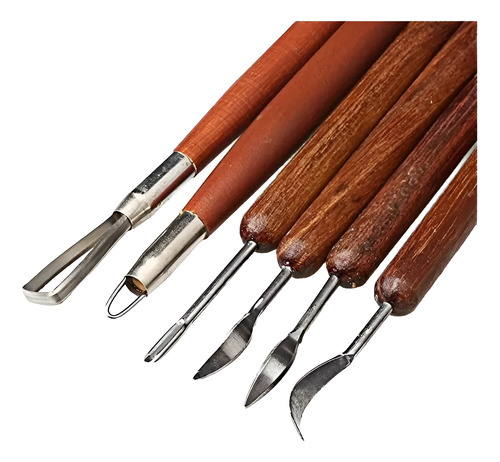 Set Estecas Doble Punta Para Modelar - 6 Piezas